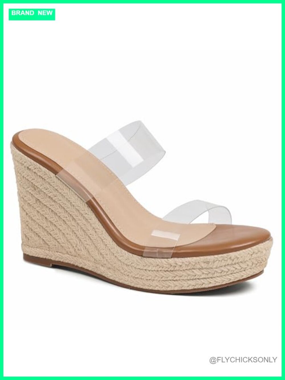 mikarka Women's Slip-On Wedge Sandals 4 Inch Platform Espadrilles Heels